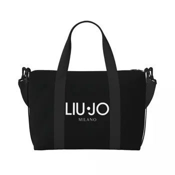 Custom Large Liu Jos Logo Tote Bag for Women Shopper Shoulder Beach Gym Travel Bag 1
