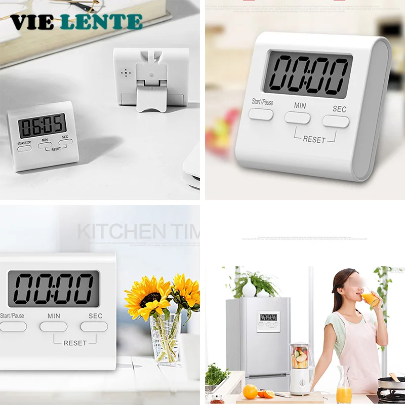 Deluxe Magnetic LCD Kitchen Countdown Timer