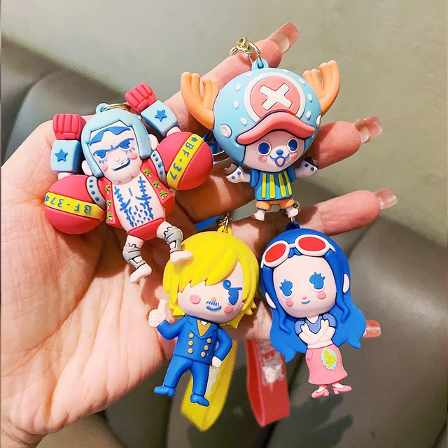 Porte-clés en silicone One Piece Anime Monkey · D · Luffy, porte-clés,  lanière, cartable, pendentif, accessoires, cosplay, bijoux - AliExpress