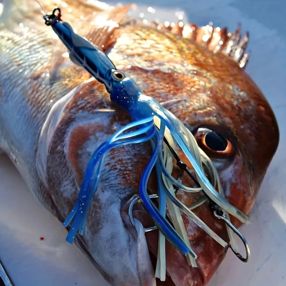 60g, 100g, 150g, 200g Skirted Octopus Lure – Slow-Pitch-Jigging-Trolling-Köder für Salzwasser-Tiefseefischen