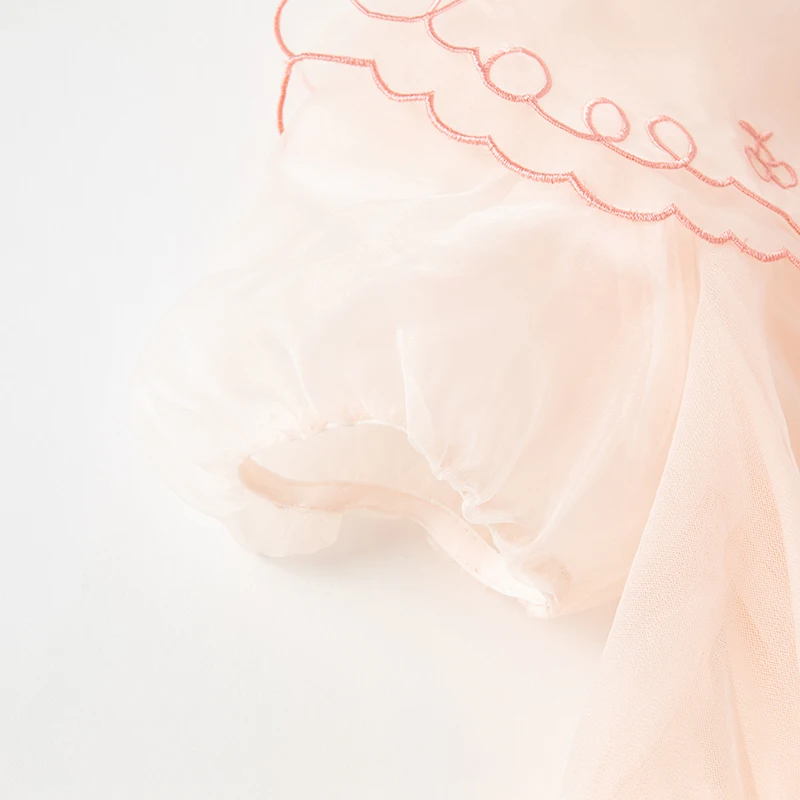 فساتين ديف بيلا للفتيات فستان شبكي للأطفال فستان ص...