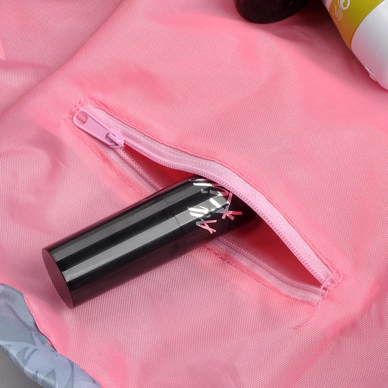 Borse da Viaggio per Cosmetici, Organizer Portatile Impermeabile per Trucchi, Pochette Femminile con Cordoncino per Cosmetici - immagine 5