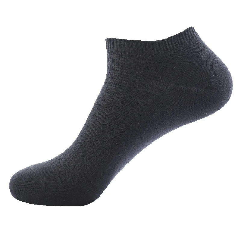 2025e Men Mesh Deodorant Thin Men's Boat Cotton Summer Invisible Short Socks_voghion.com