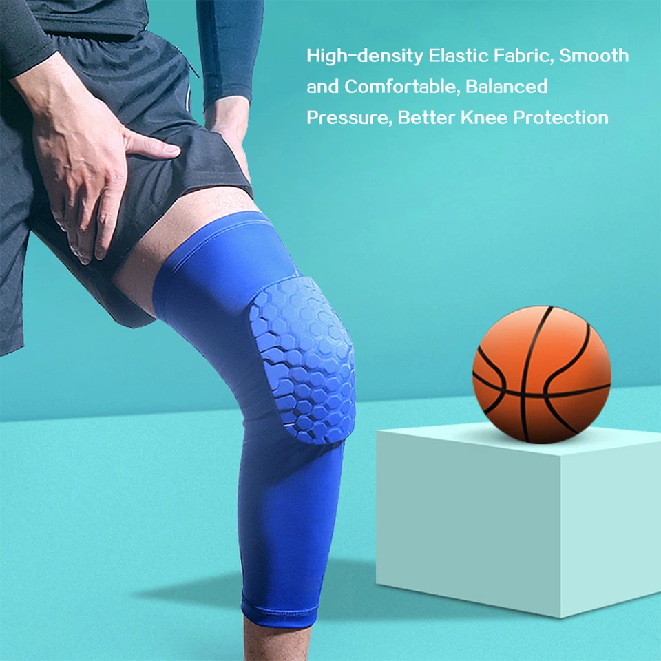 Genouillère Unisexe En Nid D’abeille - Protection Anti-choc Pour Sport : Basket, Foot, Tennis