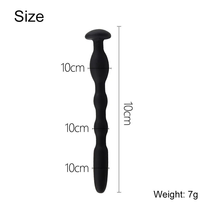 Silicone Horse Eye Rod Urethral Stimulator Expander Needle Sounding Penis Plug Fetish Couple Man Gay Masturbation Adult Sex Toys
