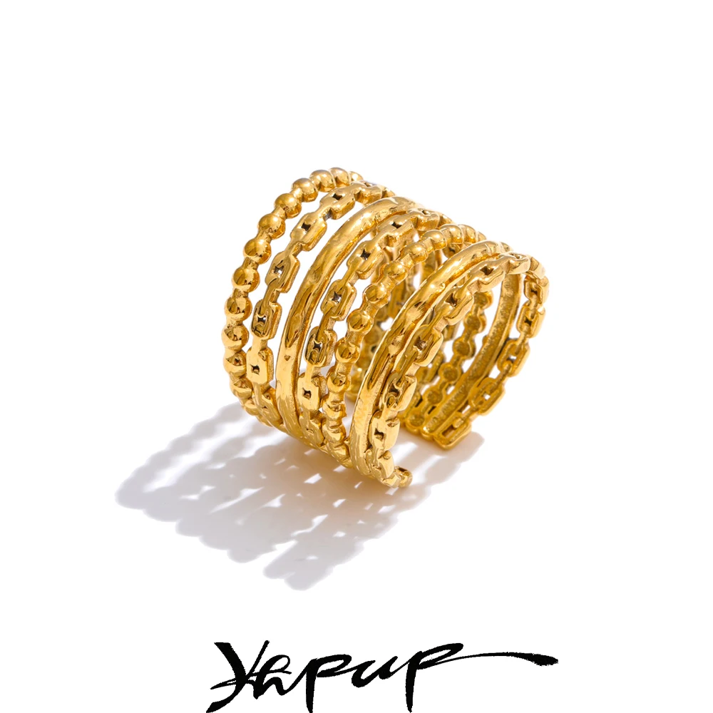 Yhpup Stainless Steel Ring Rust Proof