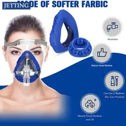 1PC CPAP Mask Liners for Full Face Masks Moisture Wicking, Pressure Reducing, Comfort Enhancing,Washable,Cotton Cover