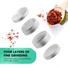 Ceramic Coating Spice Grinder White Nonstick Ceramic Coating Metal Grinder-4 Layers 63mm/2.5" 5