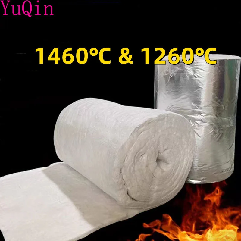 4 models Aluminum Silicate Needle Blanket Ceramic Fiber 1260 1460℃ High Temperature Boiler Insulation Cotton Blanket