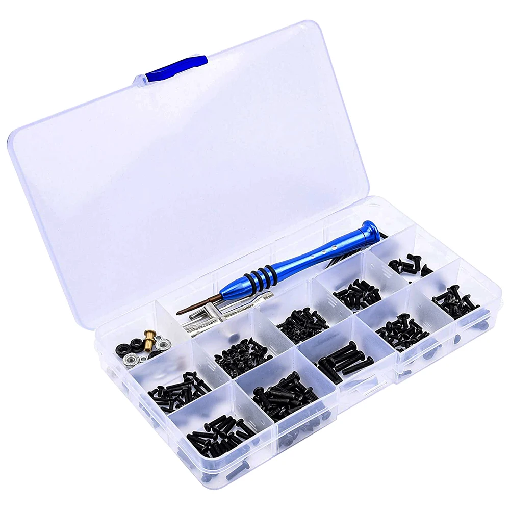 Kit di Viti per Micro Riparazioni, Assortimento Viti Piccole Nere, 500