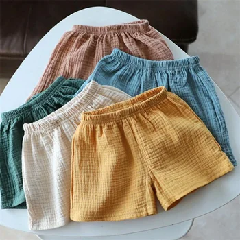 Kids Cotton Linen Shorts 1
