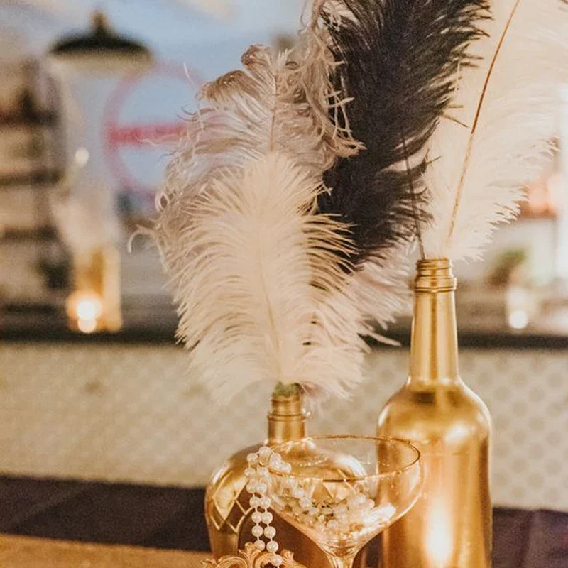 Ostrich Feathers 5-75cm Home Decoration Chandelier Lamp Shade Vase Table