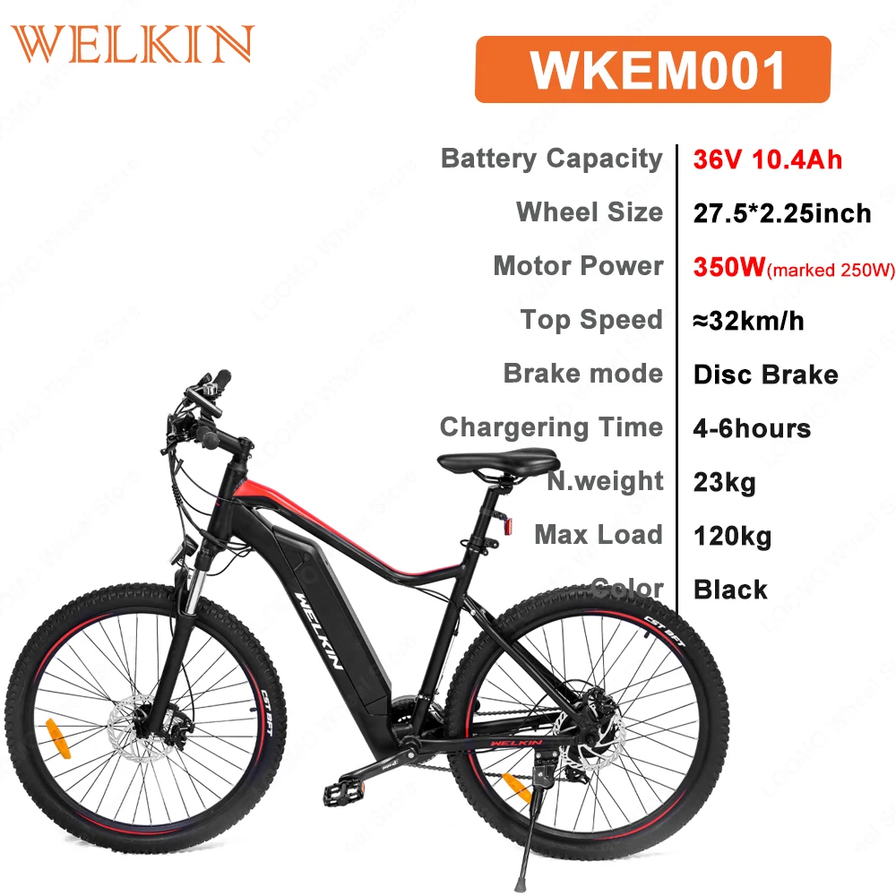 WELKIN WKEM001 Mountain Electric Bike User Manual