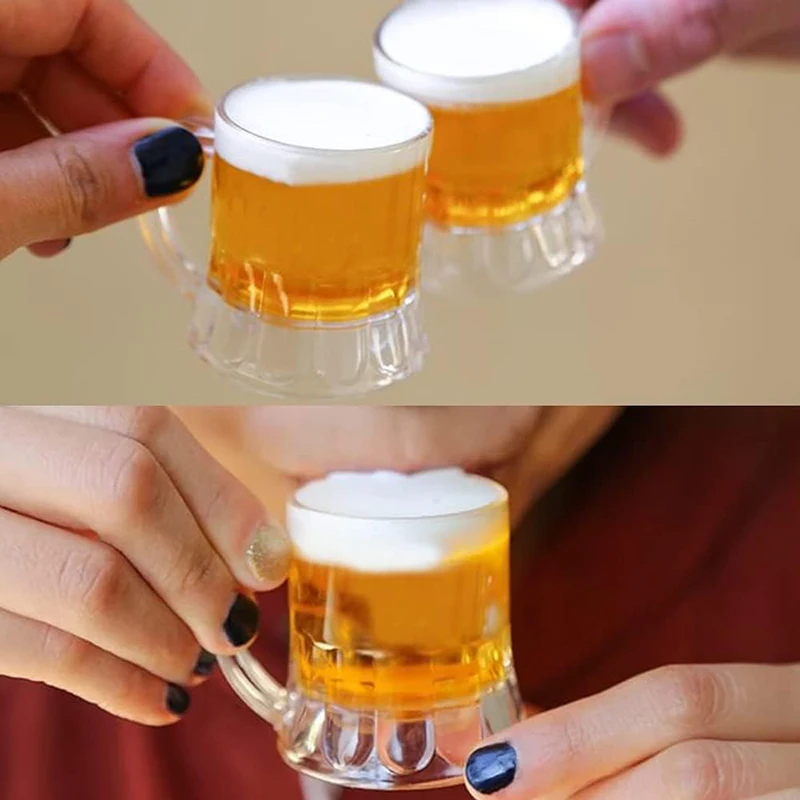 2oz Shot Glasses Mini Beer Glasses Clear Mugs Party Small Beer Tasting  Glasses Whiskey Cup for Birthday BBQ Beer Festival Party - AliExpress