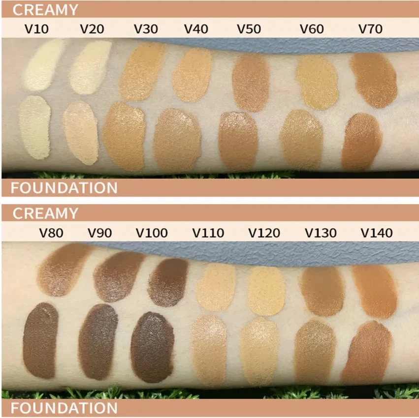 2in1 All Coverage Perfection Creamy Concealer Private Label Hd Liquid Foundation Face Makeup Custom Logo 5