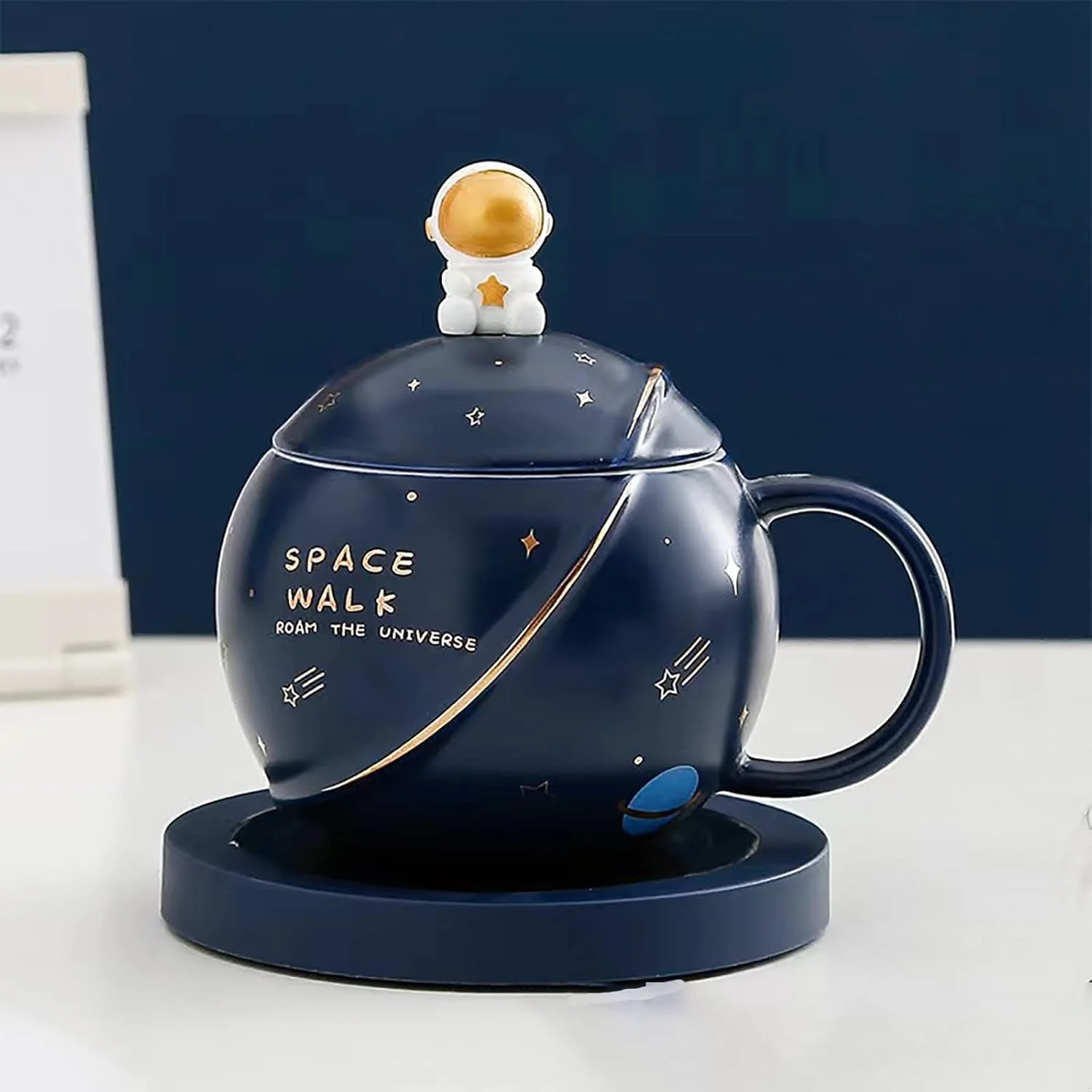 Portable Beverage Warmer Insulation Pad Mug Warmer Constant Temperature Mug Heating Pad Gravity Induction for Tea Tea Coffee Mil