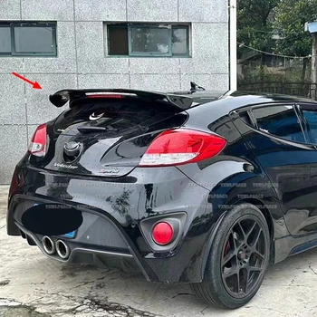 Spoiler alettone posteriore per Hyundai Veloster Turbo 2012-2017, in plastica ABS di alta qualità, effetto carbonio, accessori auto.