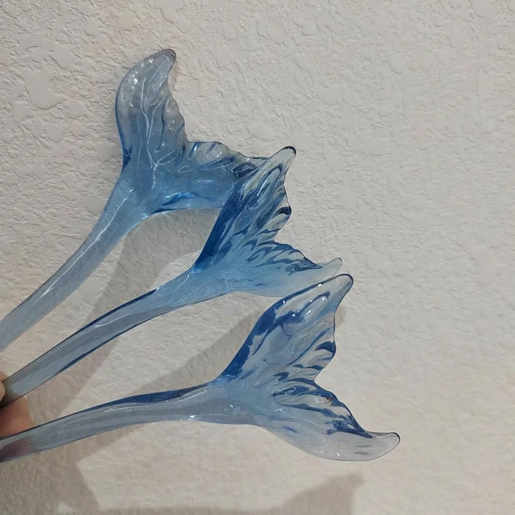Fermaglio per capelli a coda di sirena, gioiello unico trasparente per capelli, decorazione elegante per capelli alla moda, per uso quotidiano, regalo di inaugurazione della casa, Cheongsam - immagine 2