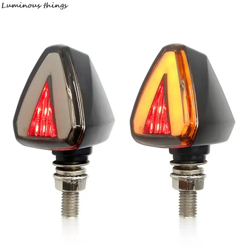 

1x Motorcycle LED Turn Signal DC 12V Anti-collision Warning Light Mini Signal Light Drone With Strobe Light Turn Signal Light