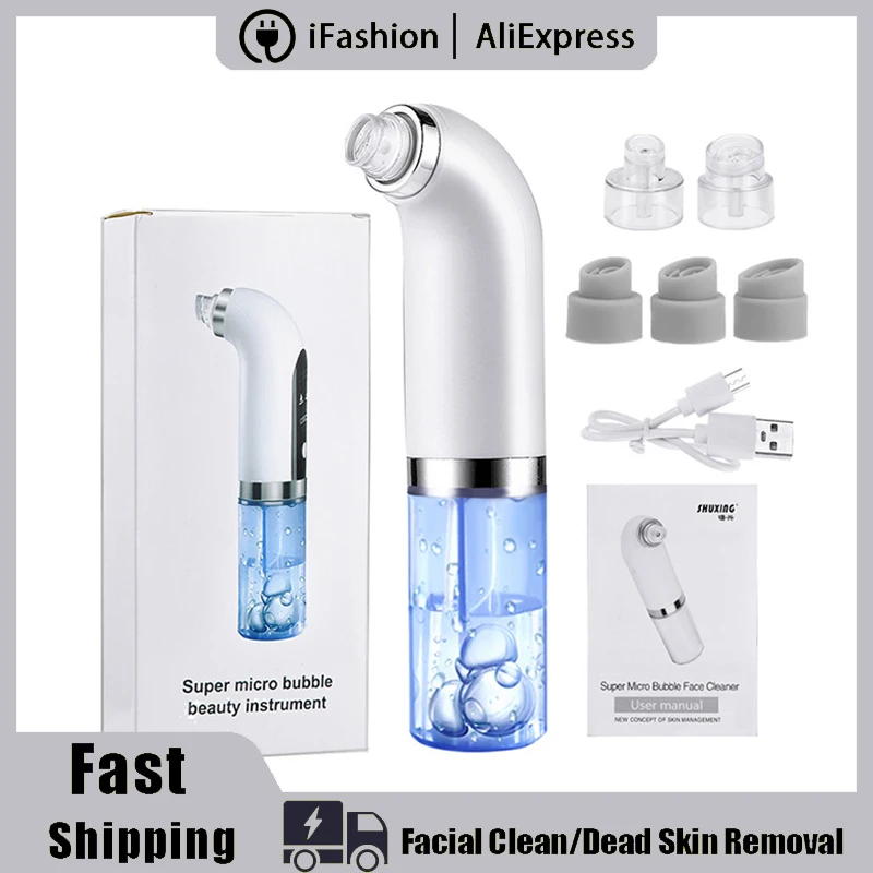

Facial Care USB Water Cycle Electric Small Bubble Blackhead Remover Pimple Vacuum Acne Nose Deep Cleaner Suction Face Scrubber