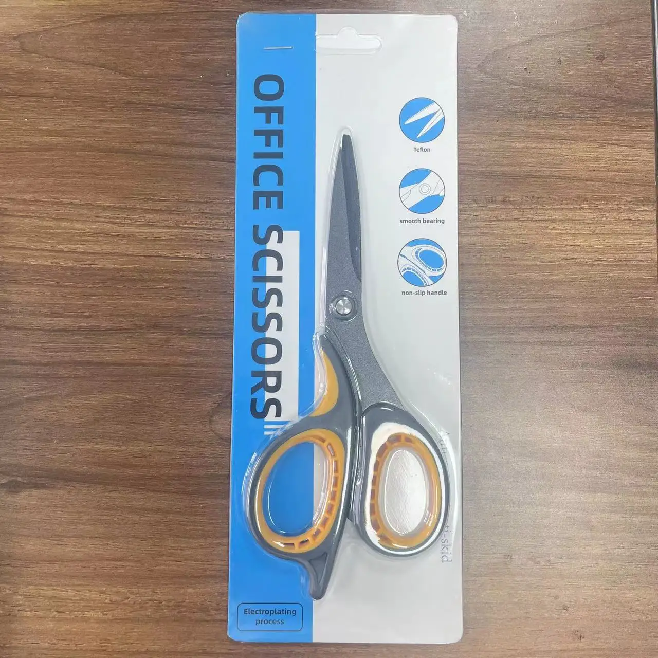 Scissors Stainless Steel Household Multi-functional Office Tailor's Hand soft handle portable cutter stationery black blade