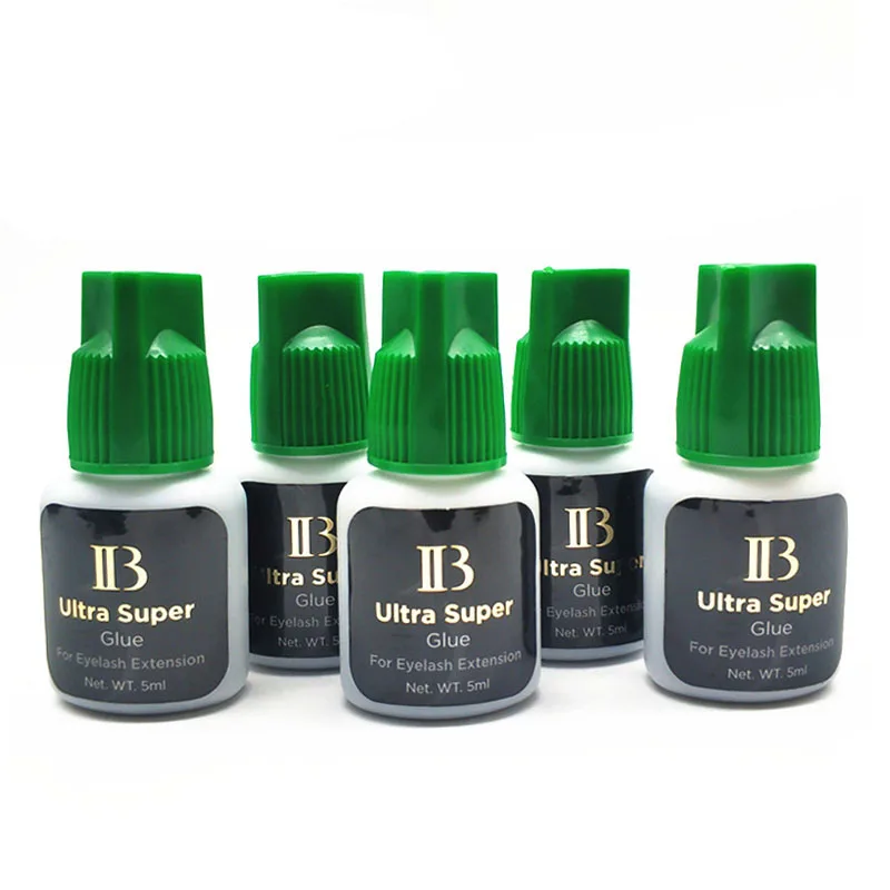 Korea Original IB Ultra Super Glue for Eyelash Extensions 5ml Professional IB Green Cap Glue False Lash Adhesive Makeup Tools 3