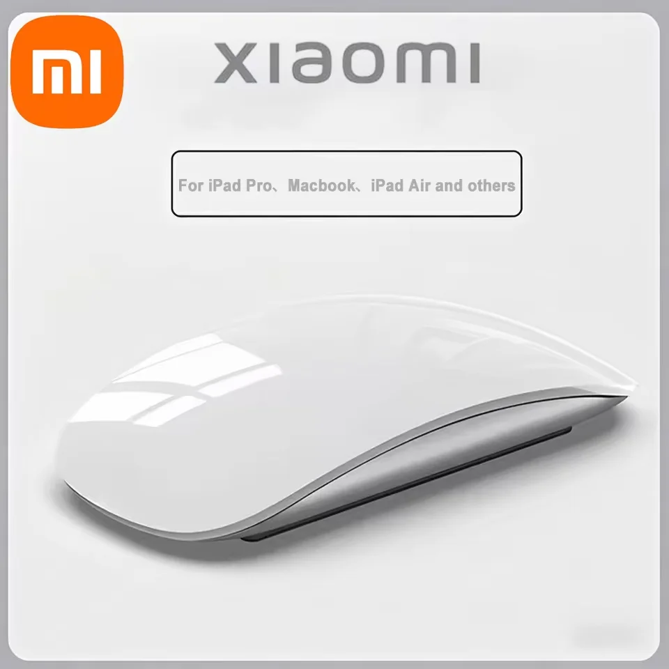 Xiaomi Wireless Bluetooth Magic Computer Mouse Rechargeable Touch Slim Ergonomic Dual-Mode Silent PC Mice For Apple Macbook Air 1