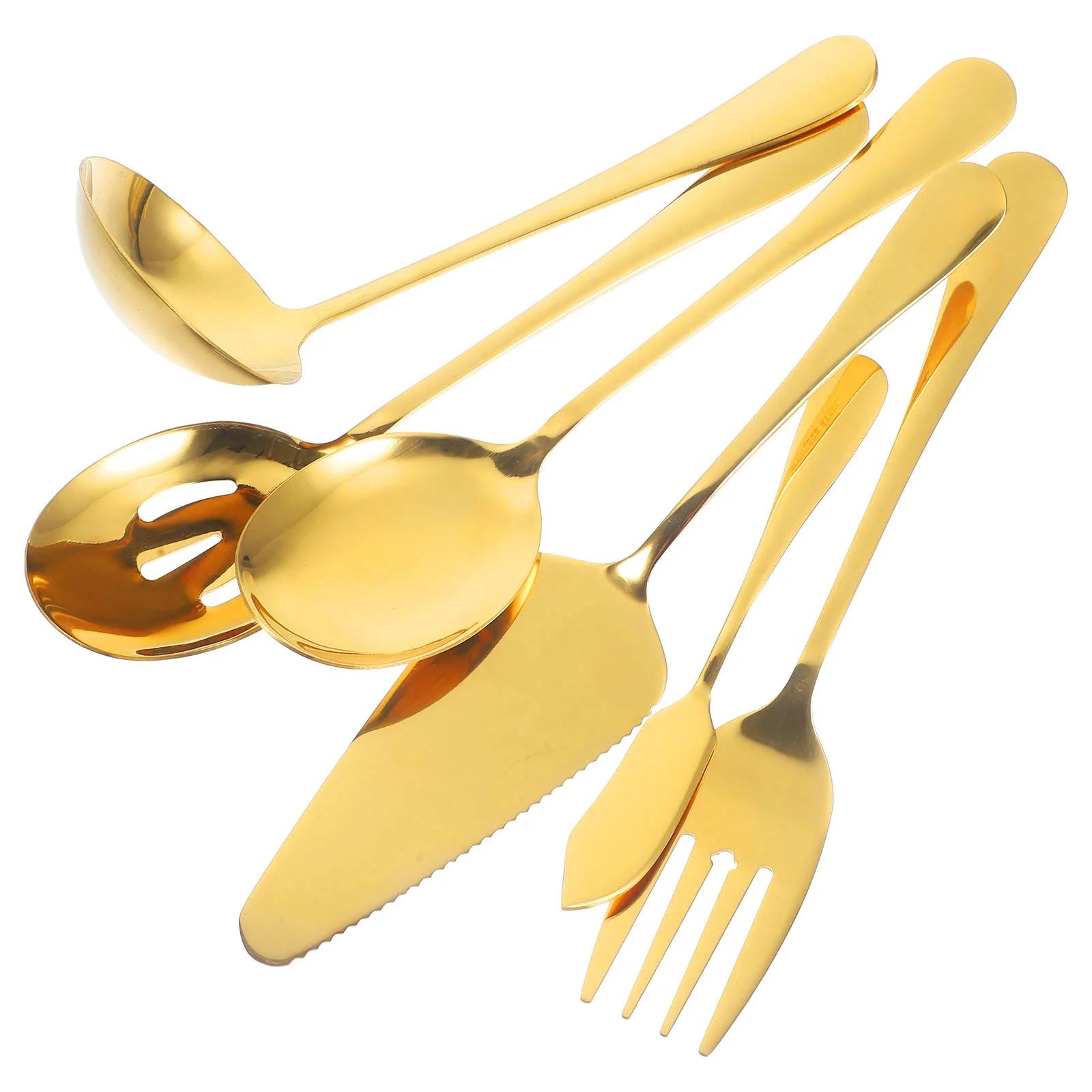 

Stainless Steel Cutlery Metal Tableware Kit Reusable Portable Flatware Western Restaurant