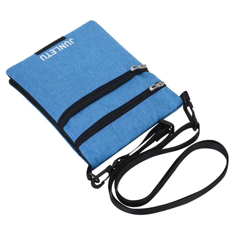 Waterproof travel passport holder bags anti-theft document storage nylon portable RFID ID credit card organizer neck pouch