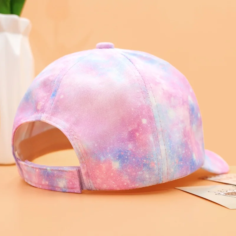 Children's Cute Rainbow Baseball Cap for Boys Girls Adjustable Stylish Colorful Unisex Design Peaked Cap Kids Outdoor Sun Hat