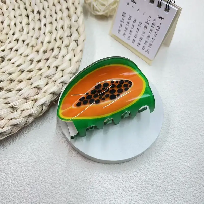 1 Stück Obstclip im koreanischen Stil, Haarspange für die Rückseite des Kopfes, High-End-Haifischenclip, Haarspange, Haarnadel-Haar-Accessoire – Detail 7