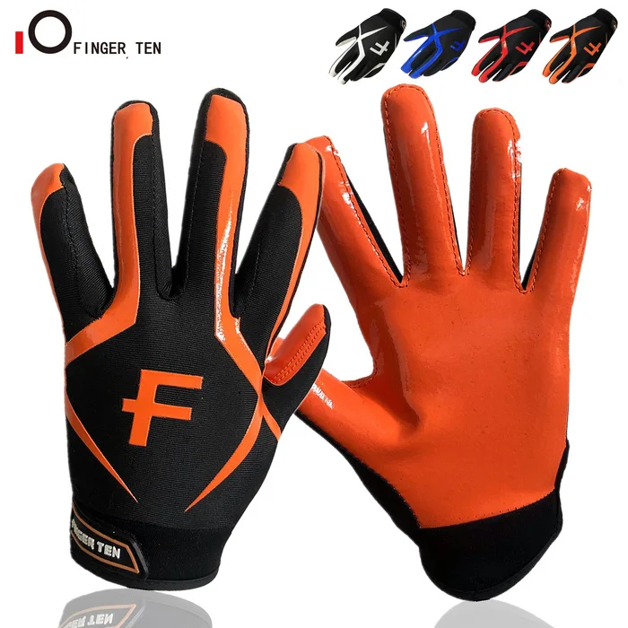 Glorious Traders - Guantes de fútbol juvenil, guantes de fútbol americano  de receptor ancho para adultos, hombres, mujeres y niños con palmas de