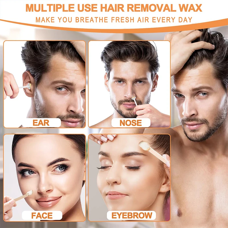 Nose Wax Kit 50-500g Portable Hair Removal Wax Cleaning Beauty Accessories Unisex Painless Hair Removal / 1PACK Nose Wax Sticks