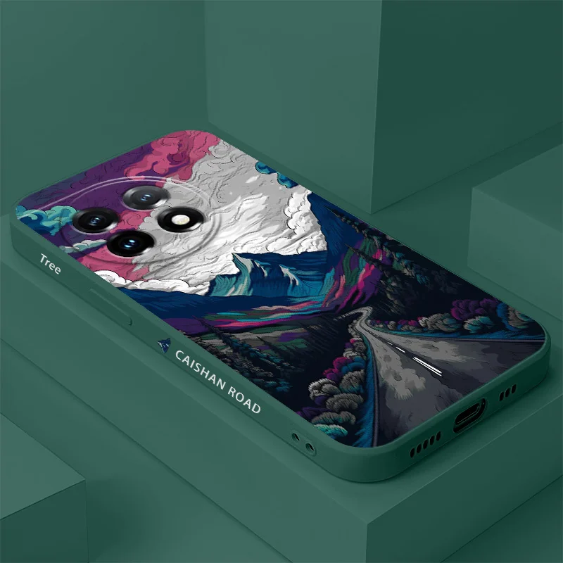 Illusionary Mountain Liquid Silicone Phone Case