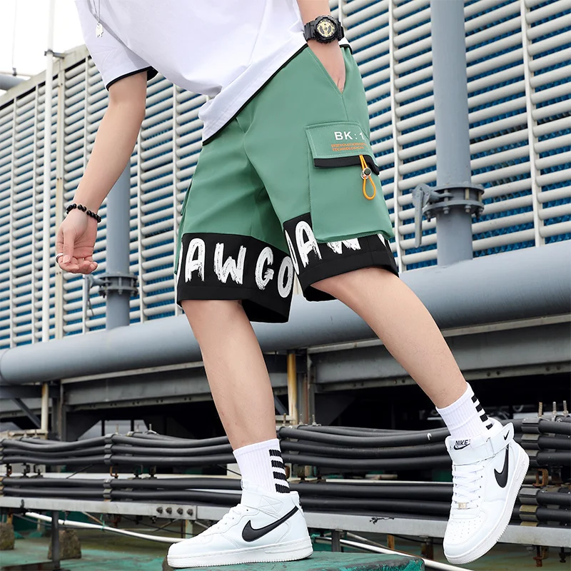 Modische Herren-Freizeitshorts 2026 Sommer Streetwear Fünf-Cent-Hose Jugend Outdoor-Sport Lose Elastische Taille Jogger Cargo-Hose – Detail 11
