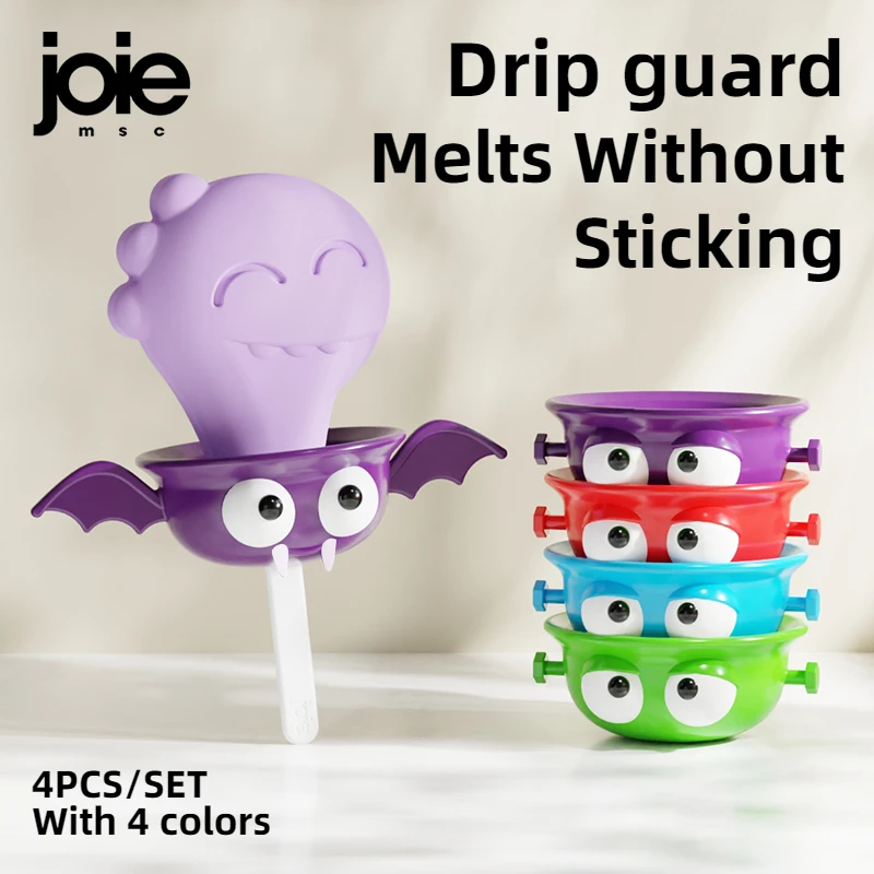 Joie Drip-Proof Popsicle Rack Ice Pop Guard Anti-Drip Ice Cream Bracket Reusable Portable Popsicle Protector for Kids Cream popsicle rack