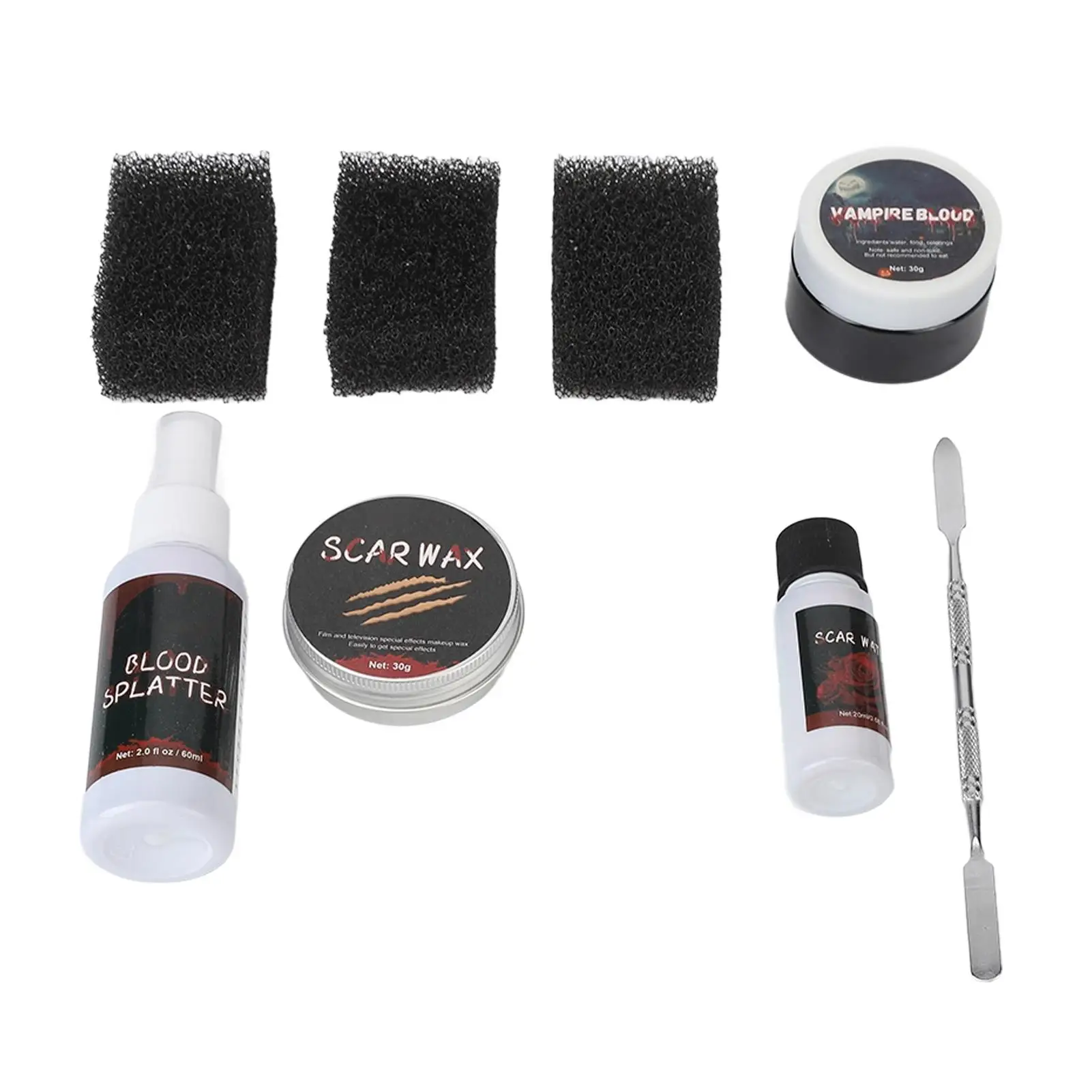 Long-Lasting Scars Wax Makeup Kit for Halloween-Easy Clean, Versatile Cosmetic Bag for Parties & Events