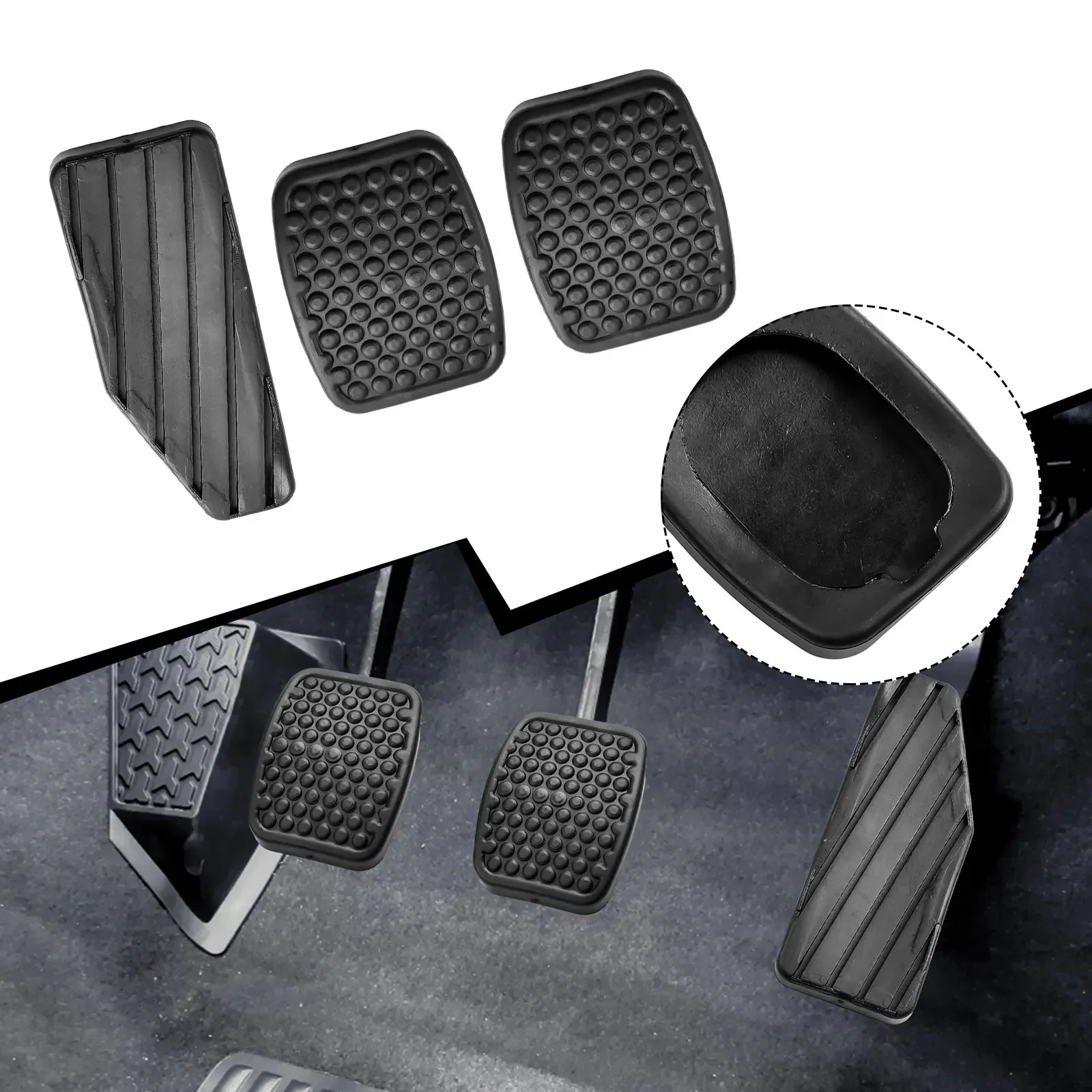Car Accelerator Clutch Brake Pedal Rubber Pad Pedal Cover Kit For Suzuki Swift 3pcs 49451-60B00 49751-79001 Car Accessories