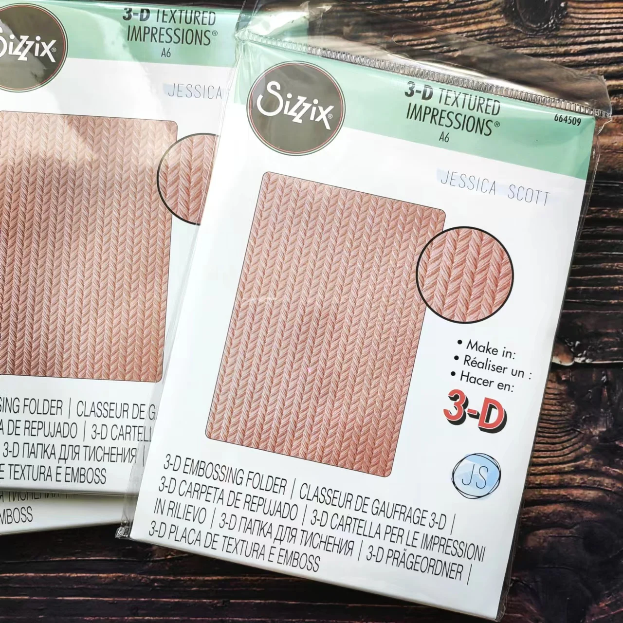 

Sizzix 664509 3-D Textured Impressions Embossing Folder