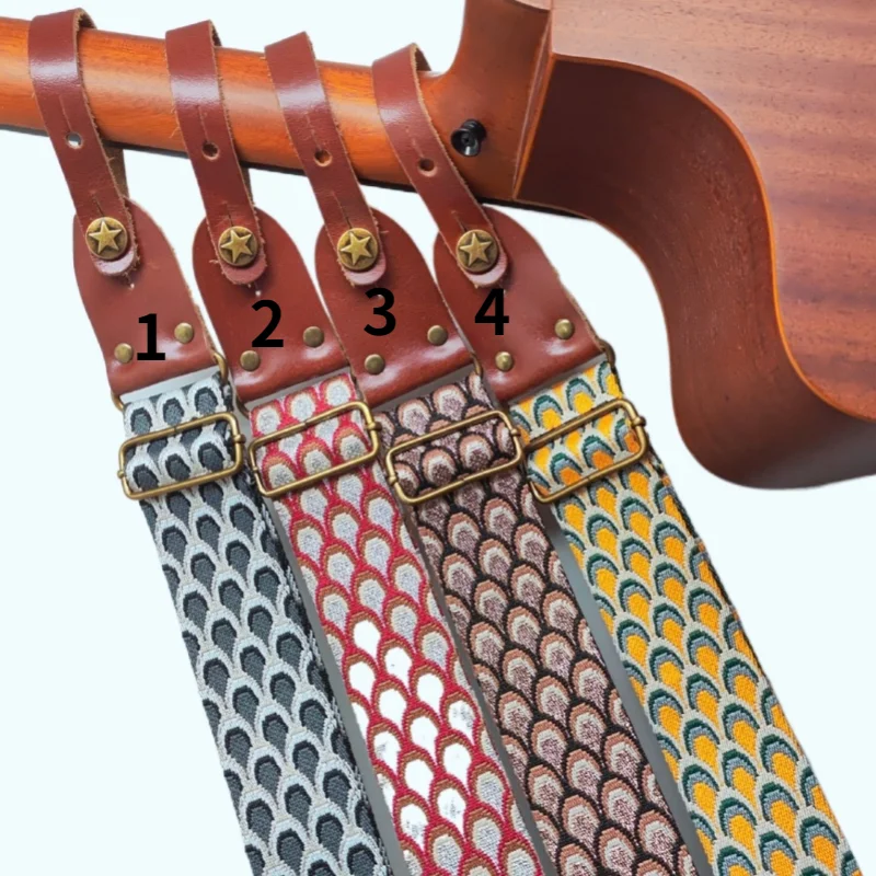 

Foreign Trade New Product High Grade PP Guitar Strap S55 Series Real Guitar Strap