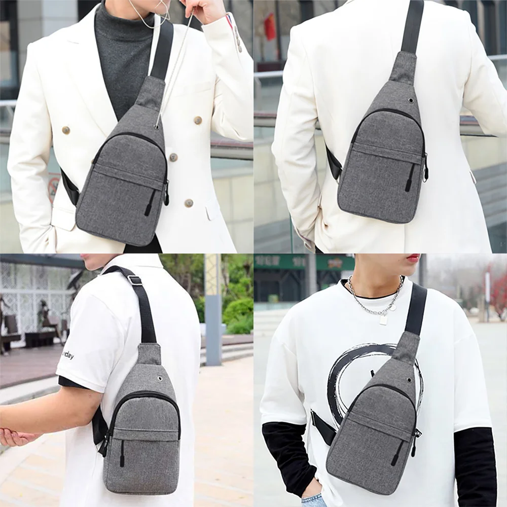 de hombres con patrón geométrico PU Bolso bandolera elegante pecho Bolso  bandolera Bolso de hombro para exterior, Moda de Mujer