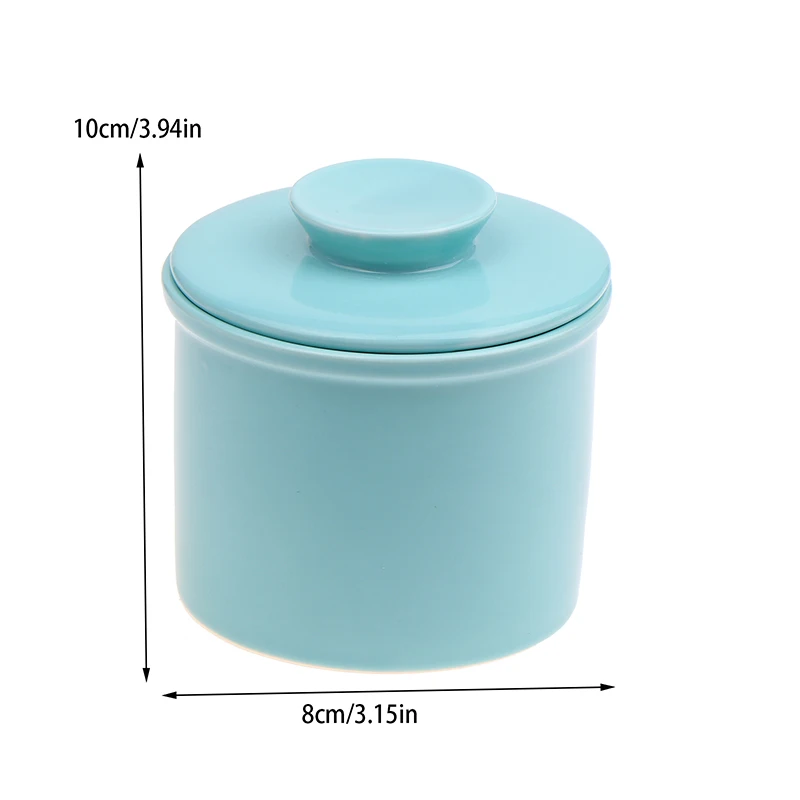 Butter Crock With Lid Modern Round Ceramic Butter Holding Plates Spreadable Porcelain Keeper Cheese Storage Container