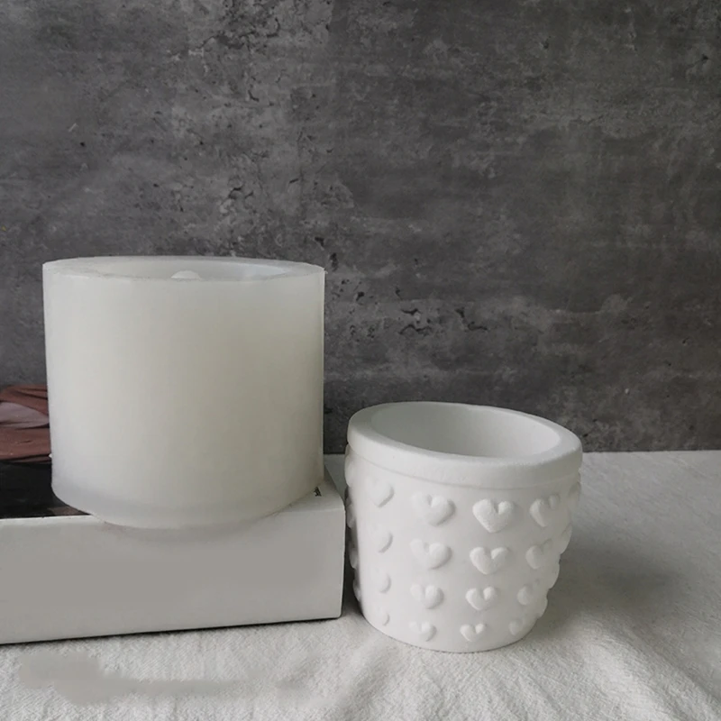 Leaves Barrels Flower Pot Silicone Mold Epoxy Resin Casting Succulent Pot Mold