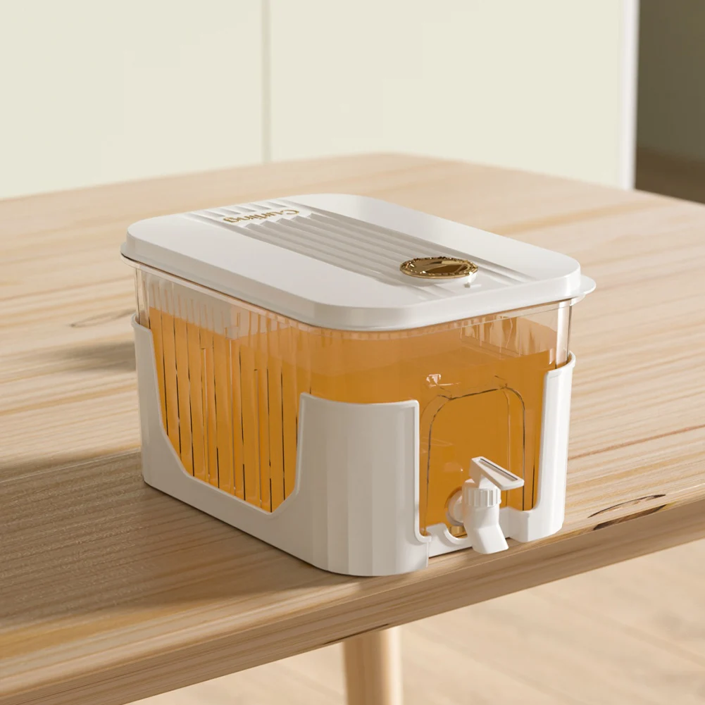 5L Cold Kettle with Faucet Refrigerator Juice Pitcher Home Plastic Beverage Dispenser for Iced Tea Lemonade Fridge Bar Party