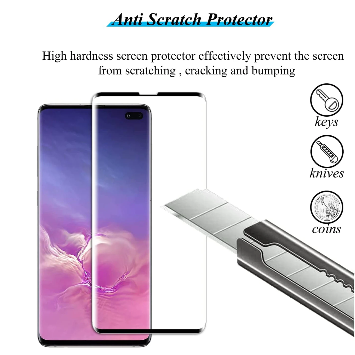 1Pcs /4Pcs Tempered Glass For Samsung Galaxy S10 SM-G973 Screen Protector Glass Film