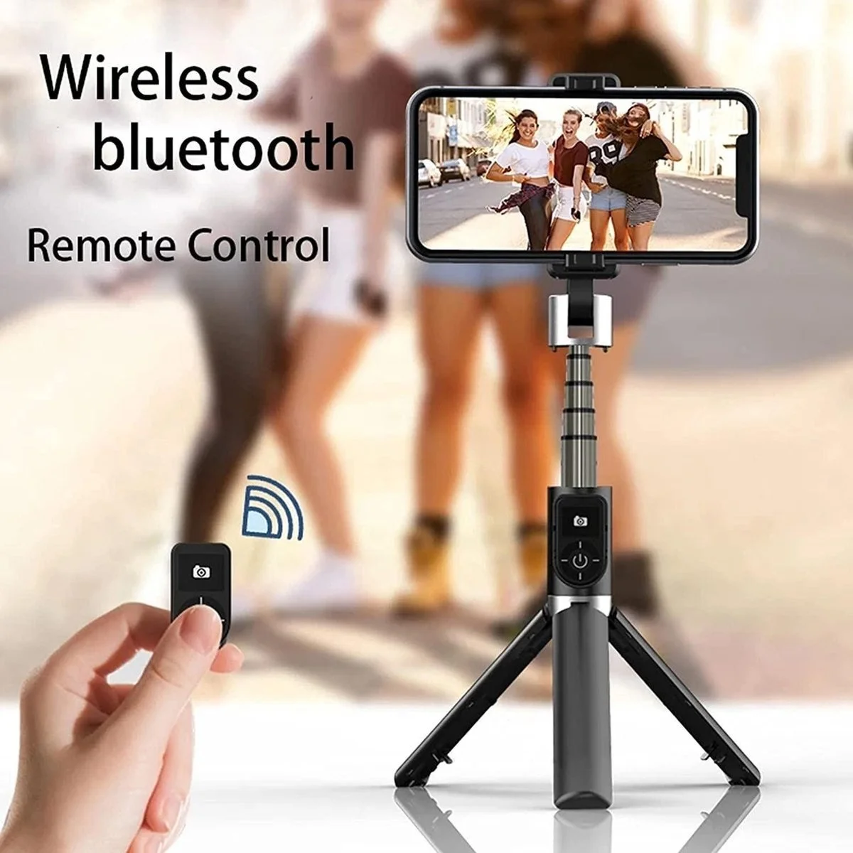 P70 Selfie Stick 360&deg; Rotation Extendable Bluetooth Selfie Stick with Wireless Bluetooth and Tripod， Outdoor Desktop Bracket