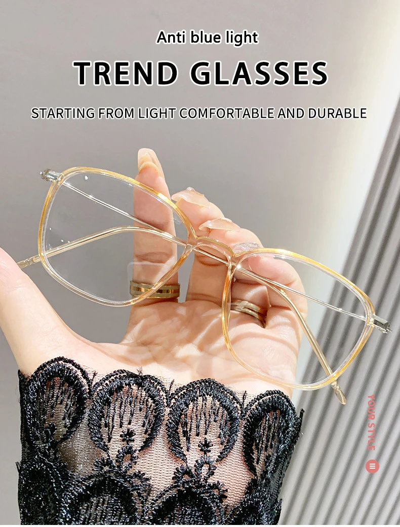 Fotoempfindliche Anti-Blaulicht-Herrenbrille mit ultraleichtem, kleinem Kurzsichtigkeit 6053 – Detail 1