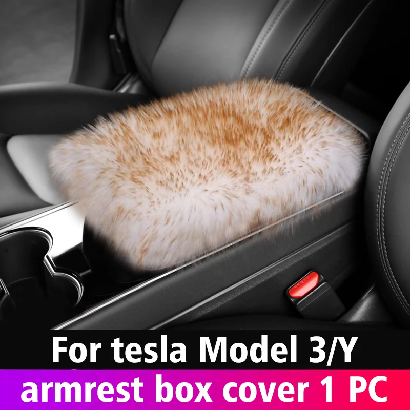 car steering wheel New Car Console Central Auto Seat Armrest Box Pad Cushion Storage Cover Protection Cars Accessories For Tesla Model3/Y 2017-2022 heated steering wheel cover Interior Parts