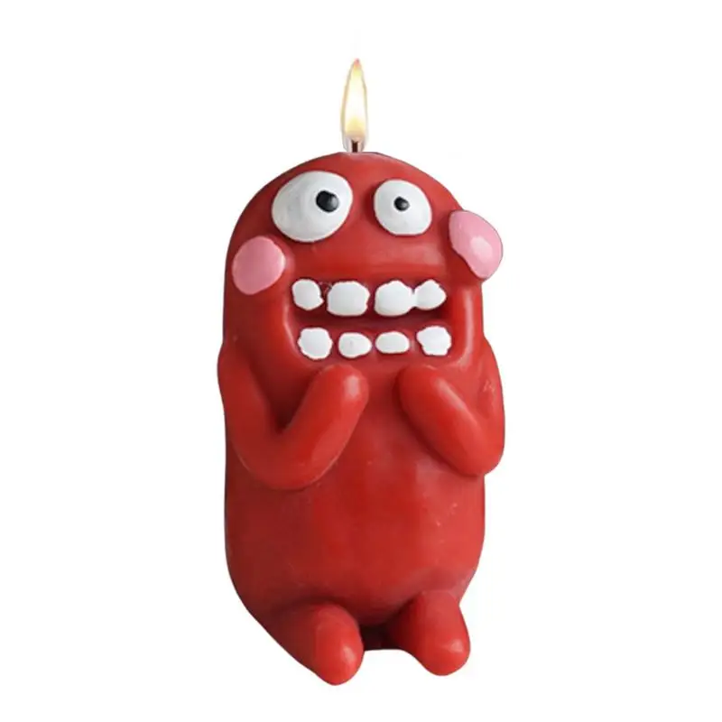 

Cartoon Candle Cute Expression Cartoon Decoration Candles Craftsmanship Funny Scented Candle For Birthday Christmas Gifts