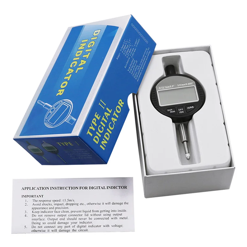 Electronic Micrometer 0.001mm/0.01mm 0.00005" Digital Metric/Inch Range 0-12.7mm/0.5" Dial Indicator Gauge dial indicator gauge dial indicator